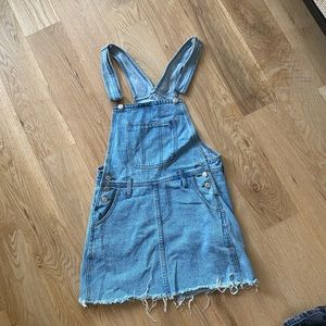 Vintage Denim Skirt Overalls